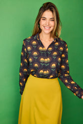 Camisa Jungla Flor Amarillo